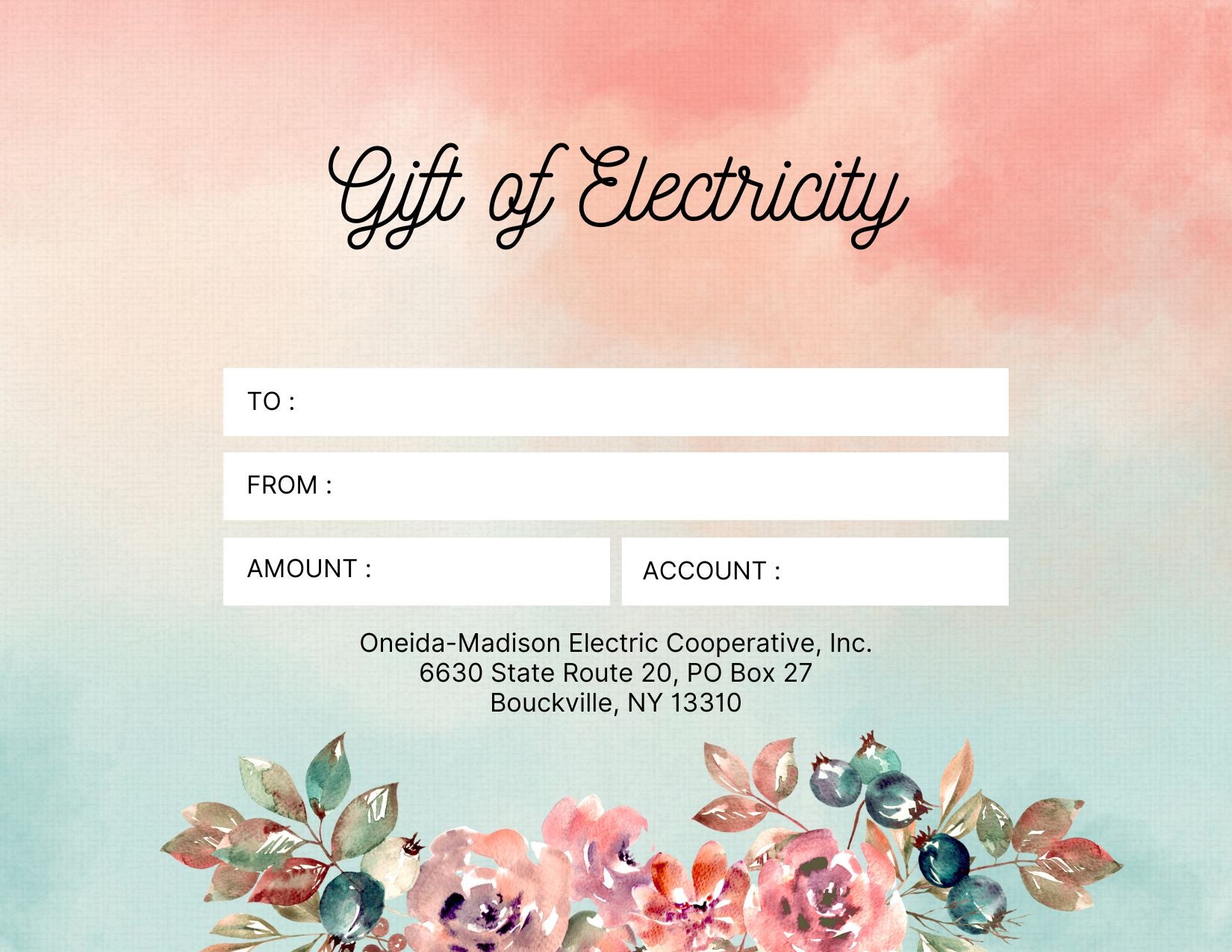 Gift of Electricity